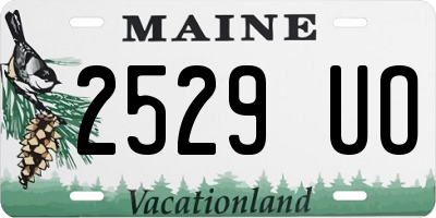 ME license plate 2529UO