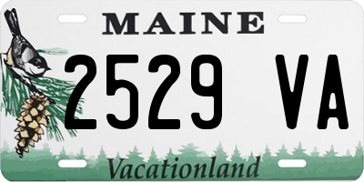 ME license plate 2529VA