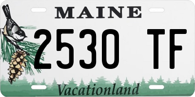 ME license plate 2530TF