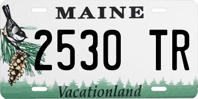 ME license plate 2530TR