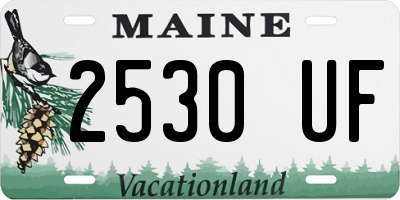 ME license plate 2530UF