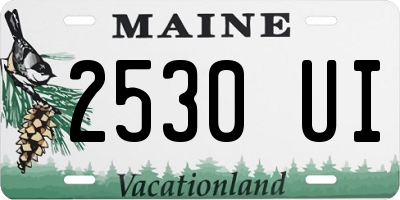ME license plate 2530UI
