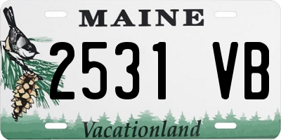 ME license plate 2531VB