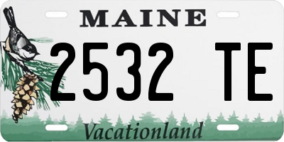 ME license plate 2532TE