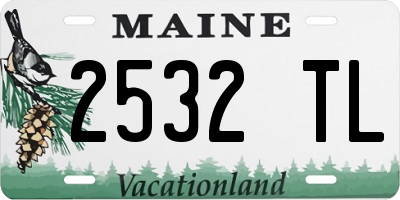 ME license plate 2532TL