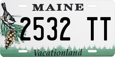 ME license plate 2532TT