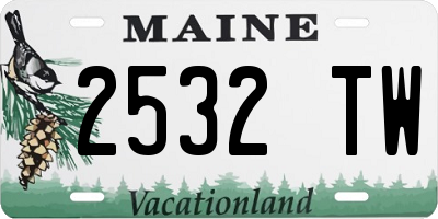 ME license plate 2532TW