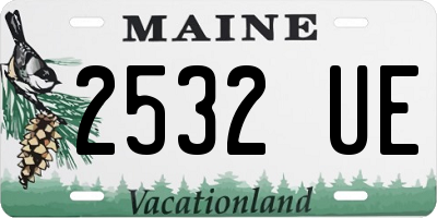 ME license plate 2532UE