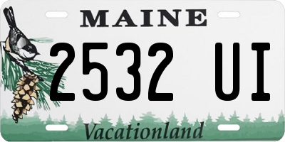ME license plate 2532UI