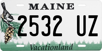 ME license plate 2532UZ