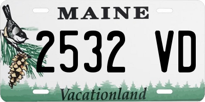 ME license plate 2532VD