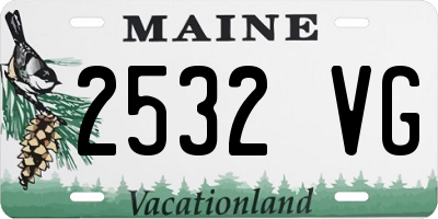 ME license plate 2532VG