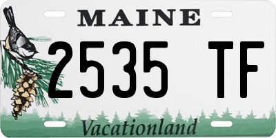 ME license plate 2535TF