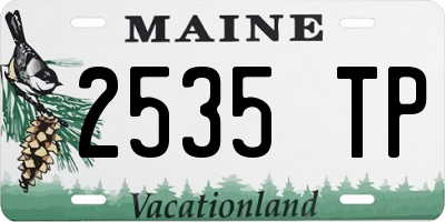 ME license plate 2535TP