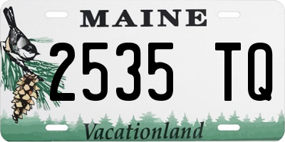 ME license plate 2535TQ