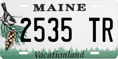 ME license plate 2535TR