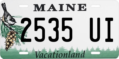 ME license plate 2535UI