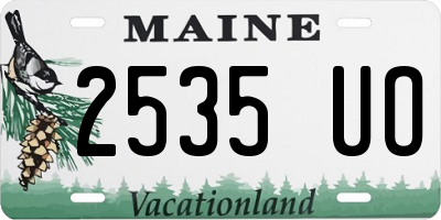 ME license plate 2535UO