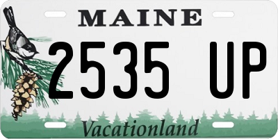 ME license plate 2535UP