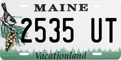 ME license plate 2535UT