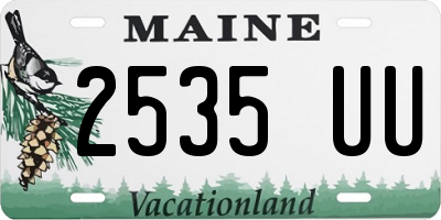 ME license plate 2535UU