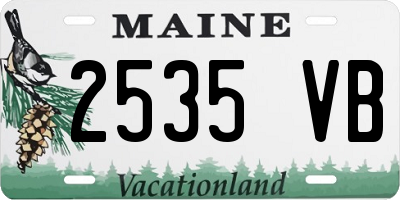 ME license plate 2535VB