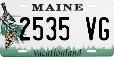 ME license plate 2535VG