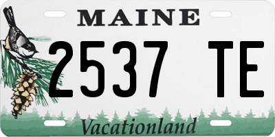 ME license plate 2537TE