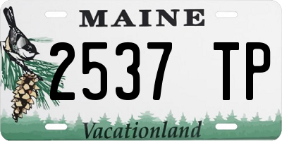 ME license plate 2537TP