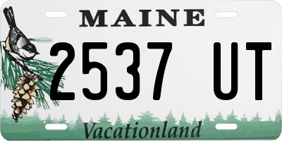 ME license plate 2537UT