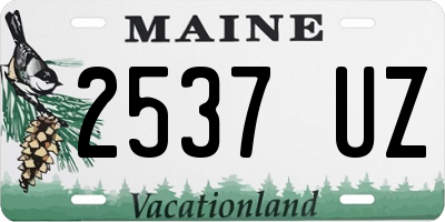 ME license plate 2537UZ