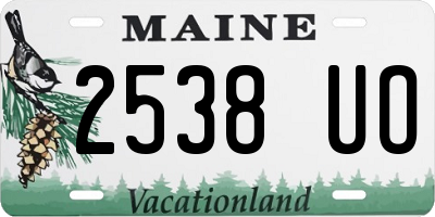 ME license plate 2538UO