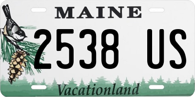 ME license plate 2538US