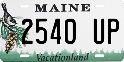 ME license plate 2540UP