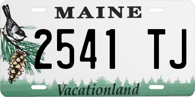 ME license plate 2541TJ