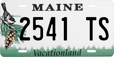 ME license plate 2541TS