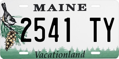 ME license plate 2541TY
