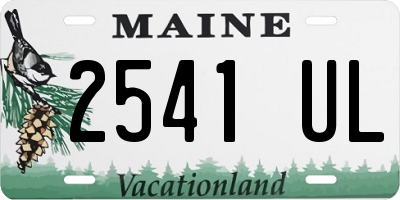 ME license plate 2541UL