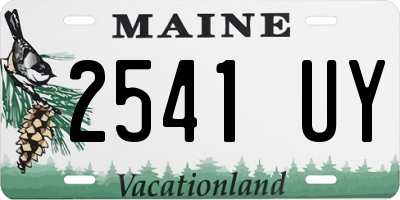 ME license plate 2541UY