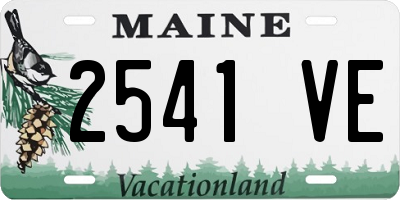 ME license plate 2541VE