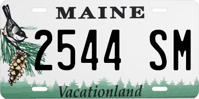 ME license plate 2544SM