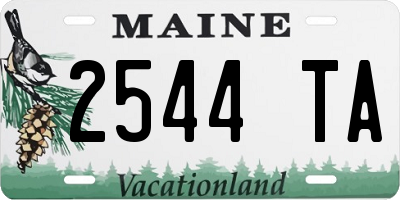 ME license plate 2544TA