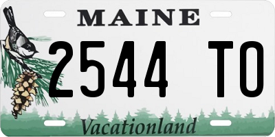 ME license plate 2544TO