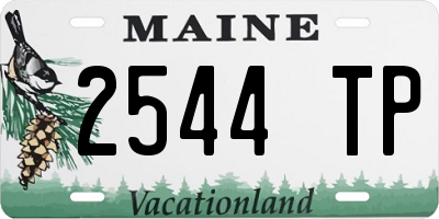 ME license plate 2544TP