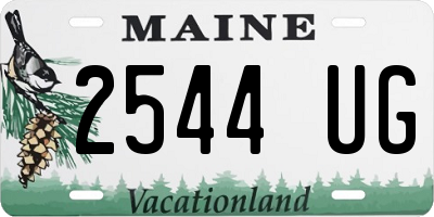 ME license plate 2544UG