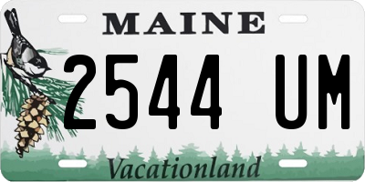 ME license plate 2544UM