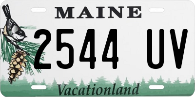 ME license plate 2544UV