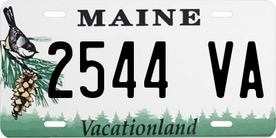 ME license plate 2544VA