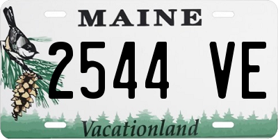 ME license plate 2544VE