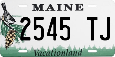 ME license plate 2545TJ
